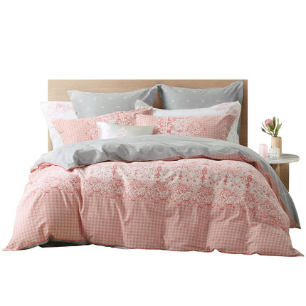 水星家纺 全棉磨毛四件套加厚被套床单 绵言细语2017秋冬新品