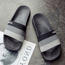 Japanese GP sandals for womens one-word drag couples home use non-slip indoor and outdoor lazy cartoon simple color matching