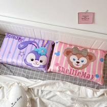Cute cartoon pillow case single pillow single student dormitory adult pillowcase simple girl heart ins