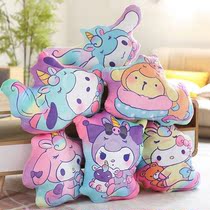 Cute unicorn plush pillow cushion cushion pillow bed sofa waist back living room cushion girl sleeping bedroom