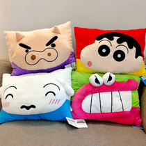 Cute cartoon Crayon small new three-dimensional Plush Pillow sofa cushion office pillow bed bedside backrest