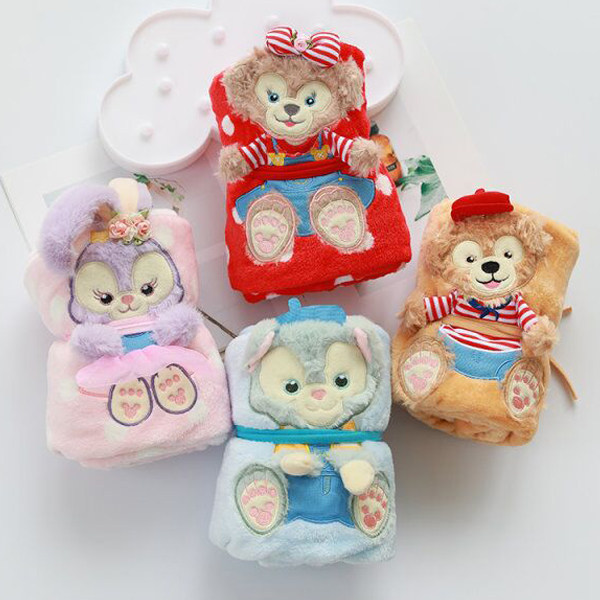 Japanese cute cartoon roll blanket flannel blanket towel quilt single nap blanket small quilt blanket