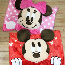 Cute cartoon Mickey Minnie three-dimensional pillowcase single single pillow case student dormitory adult pillowcase bed