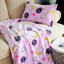 Moon Hare coral velvet blanket double single flannel blanket quilt office air conditioning nap blanket towel sheet