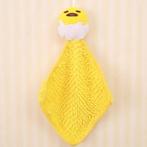 Cute lazy egg kitchen hanging hand towel strong absorbent washing towel rag cartoon hand cloth