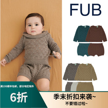 The 6 discount does not deback Denmark FUB infant lotus leaf collar long sleeve knitted sweater ball knit shorts 11