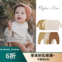 The No. 6 discount does not deback US RyleeandCru RC baby Organic Cotton Long sleeves pocket T-shirt Long pants 11
