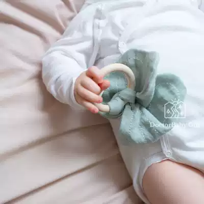 ▲ spot Danish Fabelab baby baby solid wood molar ring appease organic cotton butterfly