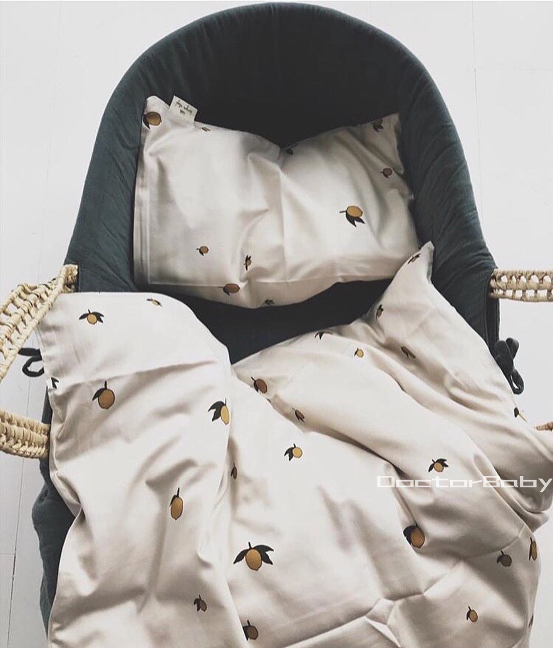 ▲New color spot Danish Konges Slojd Baby Children's organic cotton quilt cover pillowcase Lemon cherry