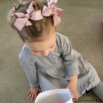 ▲ spot Danish Bows children handmade bow bangs hairclip style without Nickel Large