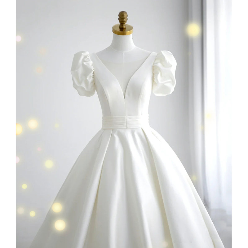  XXL+White wedding dress  