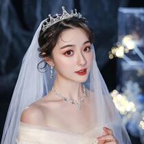 Bride Wedding Headdress Crown necklace Earrings Accessories Wedding bride set Wedding gift box Accessories
