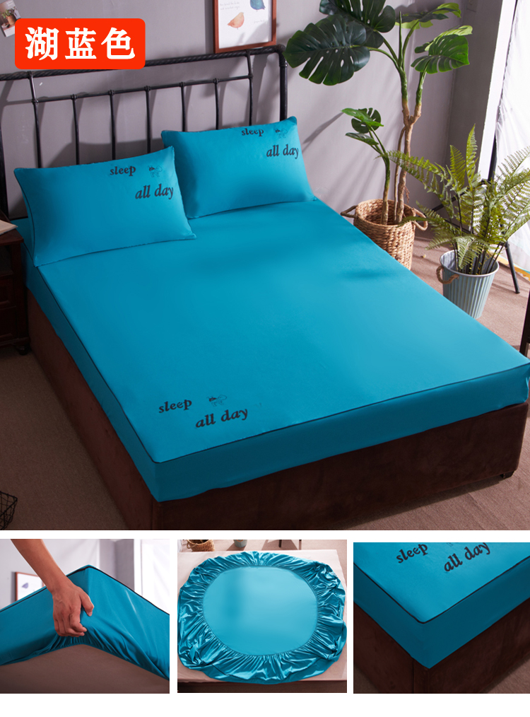 Được trang bị ba mảnh bìa bụi bông bông bedspread Simmons nệm trải giường bảo vệ trượt trong một mảnh váy - Trang bị Covers Ga chun chần Everon