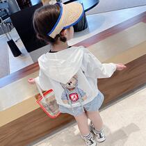 South Korea ins girls 2021 new summer thin tide coat sports sunscreen clothing baby girl summer skin clothing 3