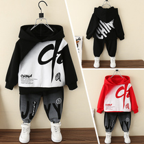 South Korean boys baby fall suit 2021 new tidal boy clothing sports fried street handsome childrens autumn clothing wave