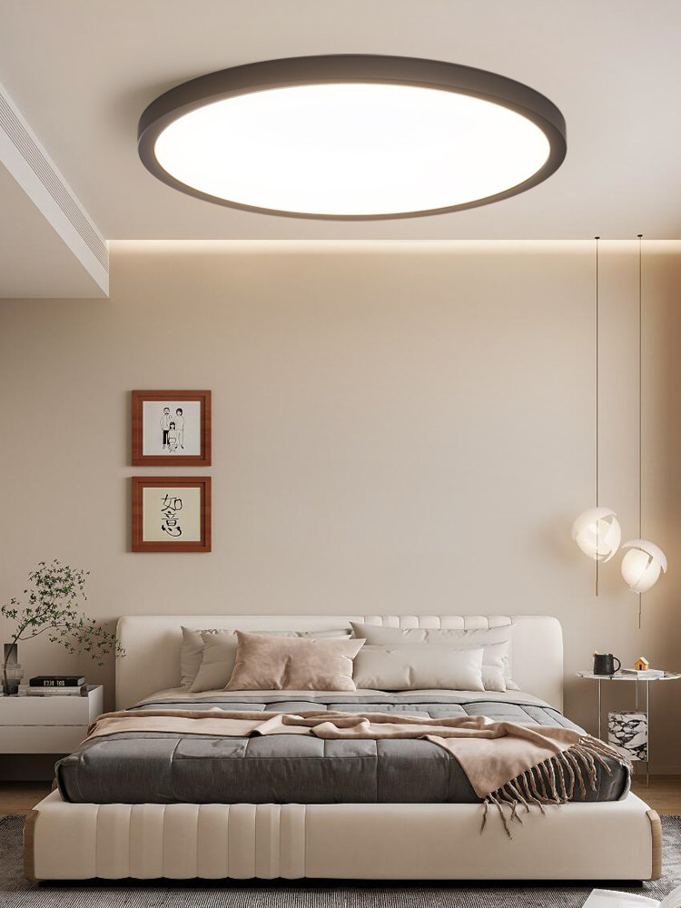 Edland Led Ceiling Lamp Kidsren's Room Full Spectrum Eye Protection Modern Simple Bedroom Living Room Study Ultra-Thin Lamp