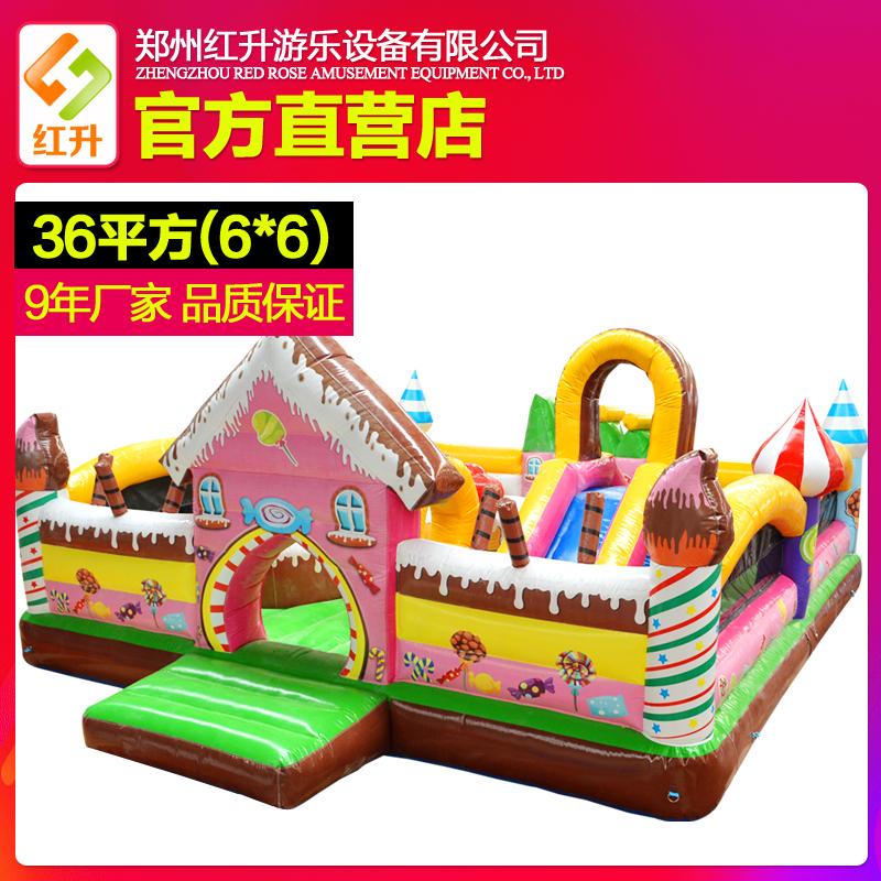 Inflatable Castle Kid Trampoline Toy Outdoor Large Inflatable Naughty Castle Playground Equipment Children Slide Slides