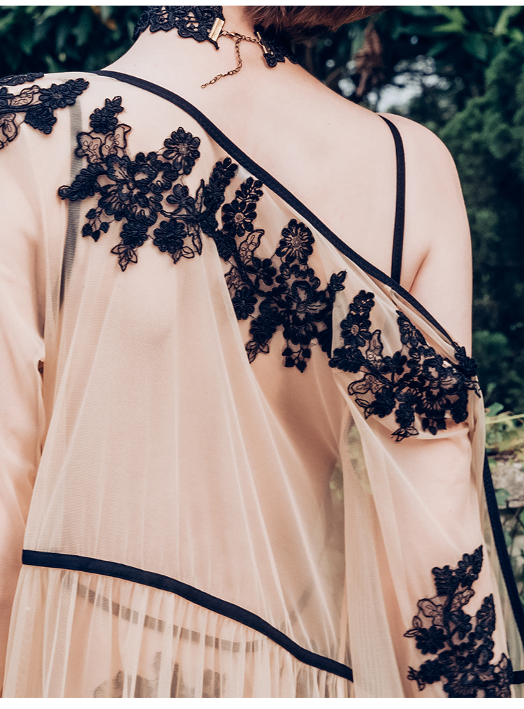 BOTHYOUNG mùa xuân và mùa thu đồ ngủ ren trong suốt áo choàng tắm mùa hè quan điểm ăn mặc nightdress sexy áo ngủ bridal gown áo ngủ đẹp giá rẻ