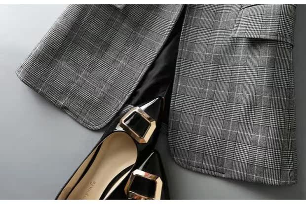 Hsi quận đến Tây Anh phong cách áo khoác phụ nữ Slim chic nhỏ phù hợp với áo khoác nữ ins blazer áo da nữ đẹp