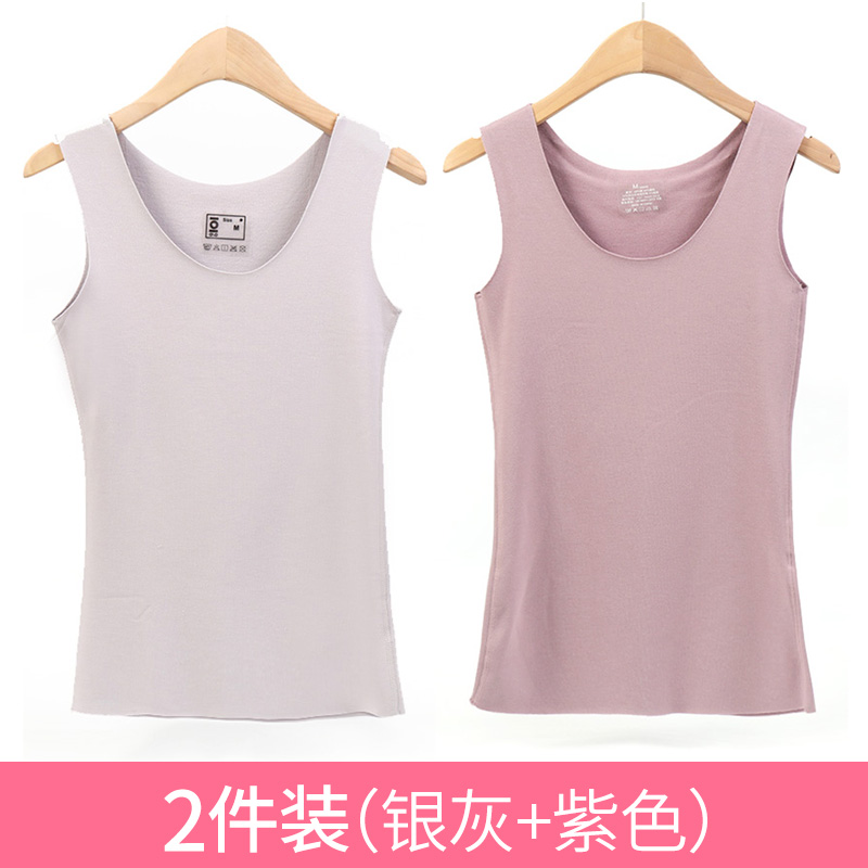 Antarcticmans sốt không rõ ràng nhung cộng với nhung cộng ấm dày vest womens cơ thể đồ lót hàng đầu mặc một đáy.