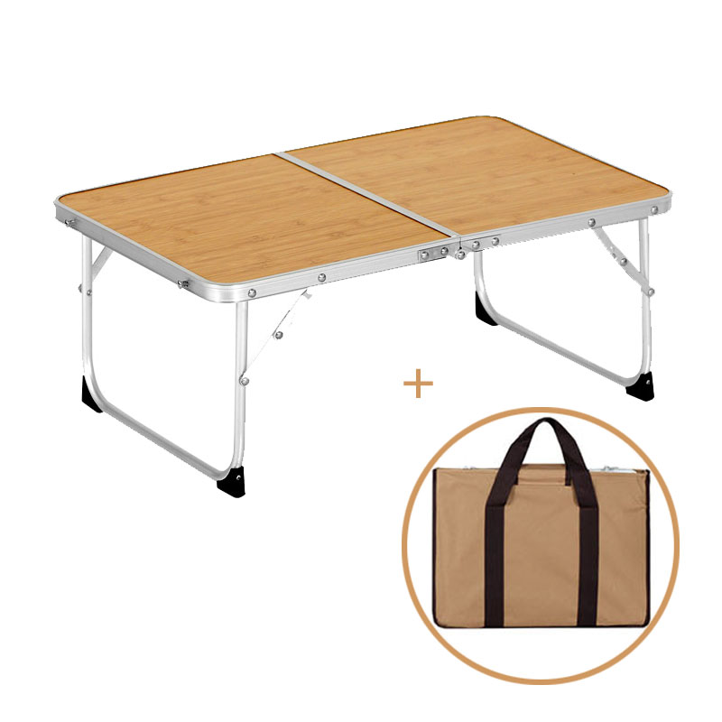 New Korean aluminum folding table outdoor portable table Ultra-light ultra-thin picnic table Computer table high-grade portable bag