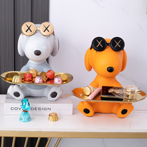 Snoopy puppy entrance entrance key storage ornaments light luxury living room TV cabinet net red housewarming new home gift