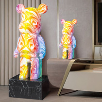 Net red violent bear creative landing ornaments living room porch TV cabinet home housewarming soft decoration gift piggy bank