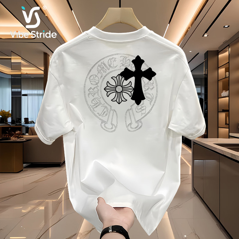 French Trendy Brand High-Quality Pure Cotton Unisex Summer American-Style Heavyweight ins Versatile Short-Sleeve T-Shirt, Skin-Friendly and Breathable French Trendy Brand High-Quality Pure Cotton Unisex Summer American-Style Heavyweight ins Versatile Short-Sleeve T-Shirt, Skin-Friendly and Breathable