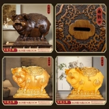 Экономия денег, свинья, денежная трубка, 2025, новый большой размер, большая вместимость, только украшения для свиней, которые могут только входить и выходить из сбережений, взрослая золотая свинья