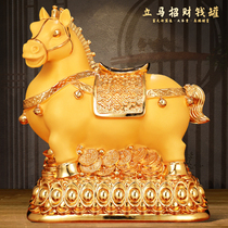 Zodiac horse piggy bank 2024 new model only can enter but not come out ornaments to save money large capacity adult savings