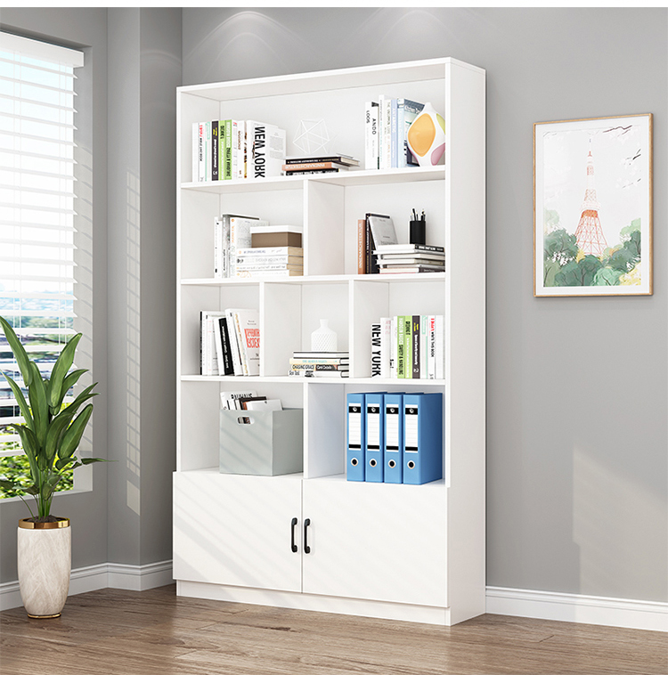 Simple bookshelf floor living room shelve bedroom containing home lockers Real Wood Partition Office Bookcase