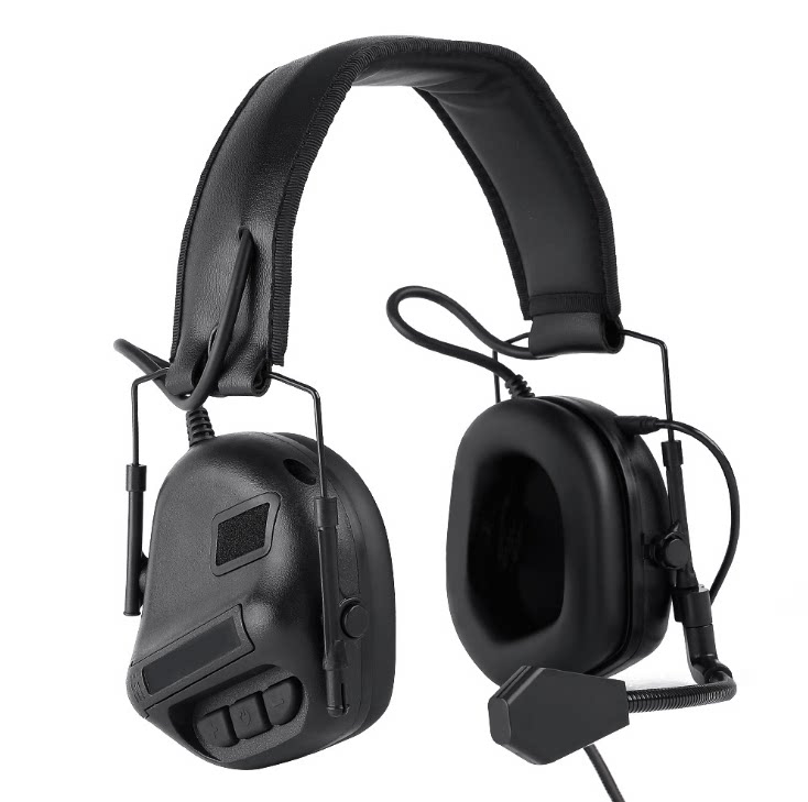 Tactical communication walkie-talkie universal headset wearing a headset helmet listening headset does not clip ears suitable for performances
