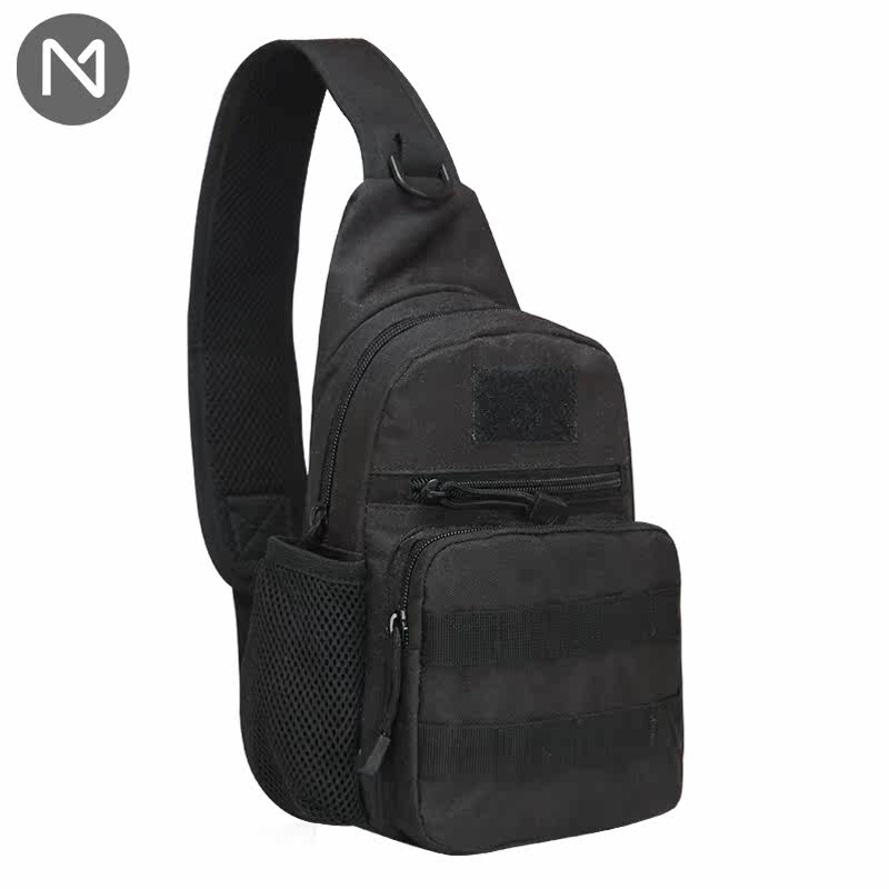 Mogo outdoor chest bag men's messenger bag casual nylon small bag backpack shoulder bag chest bag that can hold a water bottle 