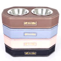 Kai Interesting Square Basin Dog Bowl Cat Bowl Stainless Steel Pet Single Bowl Dog Large Canine Rice Basin Teddy Dog Food Basin
