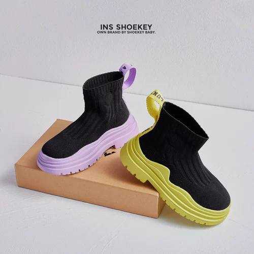 Martens, дышащие носки, демисезонная удобная обувь, короткие сапоги для мальчиков, коллекция 2021, в корейском стиле, мягкая подошва