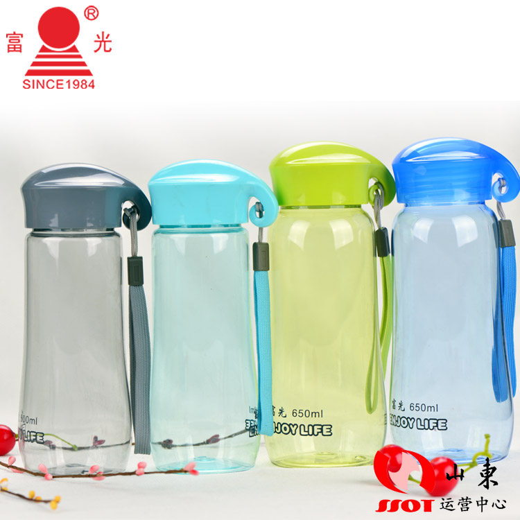 Rich Light Space Cup Large Capacity Plastic Water Cup Transparent leakproof and anti-fall portable cup strainer student movement with hand cup-Taobao