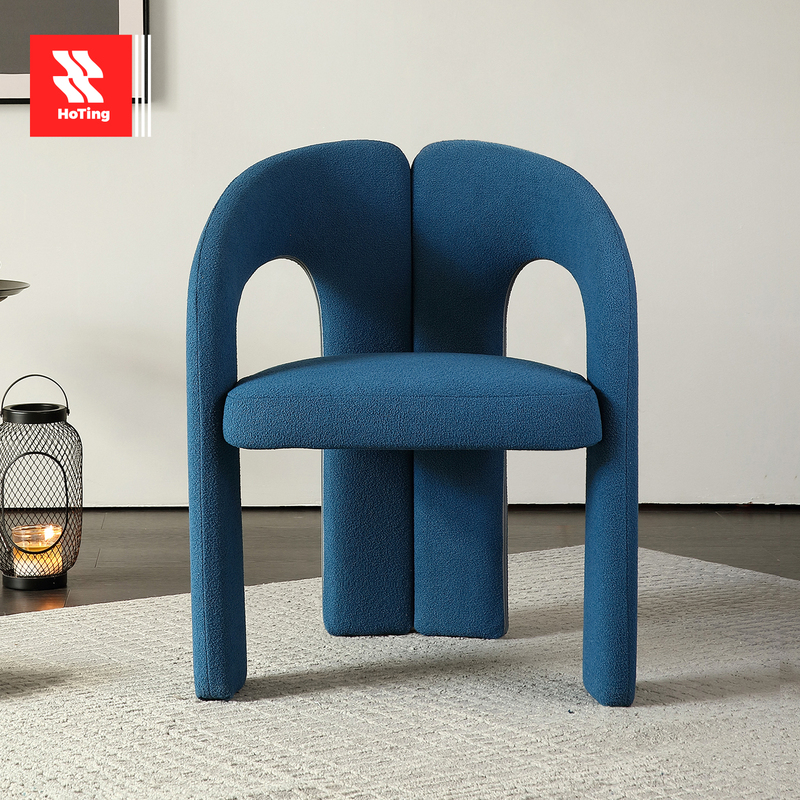 Dudet Designer Creative Makeup Chair, High-End Cloakroom Art Dining Chair, Vintage Fabric Book Chair, Dressing Chair