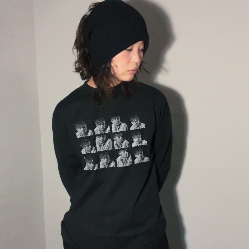 Thread Hilo Blur Blur Band Main Singing Generation Mongolian Retro Pure Cotton Heavy Loose Round Neck T-Shirt