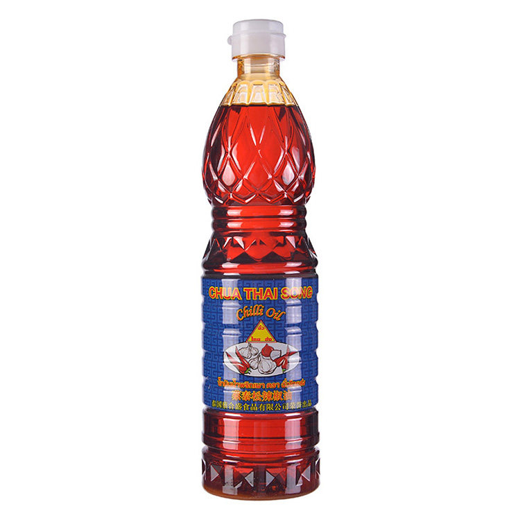 Thai imports Cai Tae-rosin pretzels oil chilli oil Pepper Cream 720ml Thai Spicy Oil Red Oil Chili Sauce