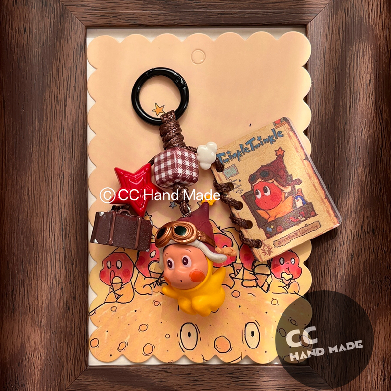 Star-Themed Pendant Bag Keychain Cute Doll Accessory Customizable Small Apple Phone Chain Strap Star-Themed Pendant Bag Keychain Cute Doll Accessory Customizable Small Apple Phone Chain Strap