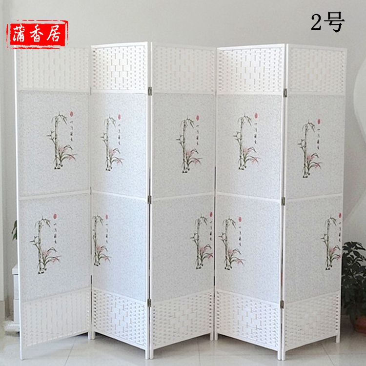 Vườn vải màn gỗ mây gấp màn hình vách ngăn phù hợp phòng thời trang văn phòng màn hình đơn giản kinh tế - Màn hình / Cửa sổ vách ngăn phòng khách bằng gỗ đẹp