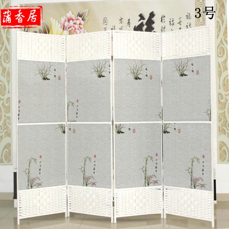 Vườn vải màn gỗ mây gấp màn hình vách ngăn phù hợp phòng thời trang văn phòng màn hình đơn giản kinh tế - Màn hình / Cửa sổ vách ngăn phòng khách bằng gỗ đẹp