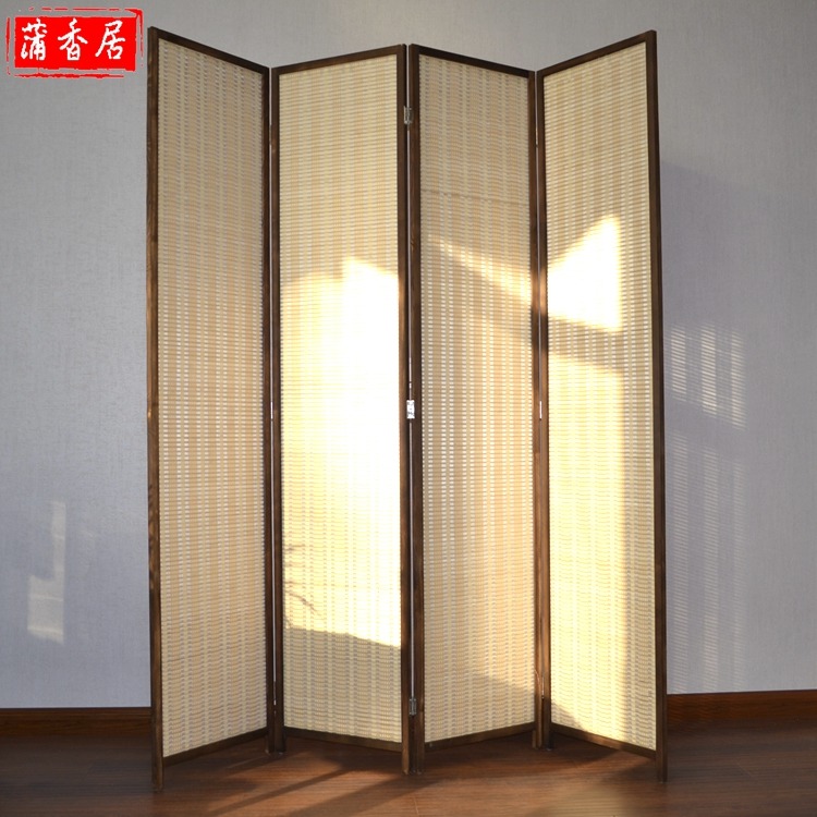 Màn hình phân vùng màn hình gấp hiện đại Trung Quốc hiên nhà hàng khách khoảng cách màn hình ban công tre gỗ màn hình kinh tế - Màn hình / Cửa sổ tấm bình phong gỗ