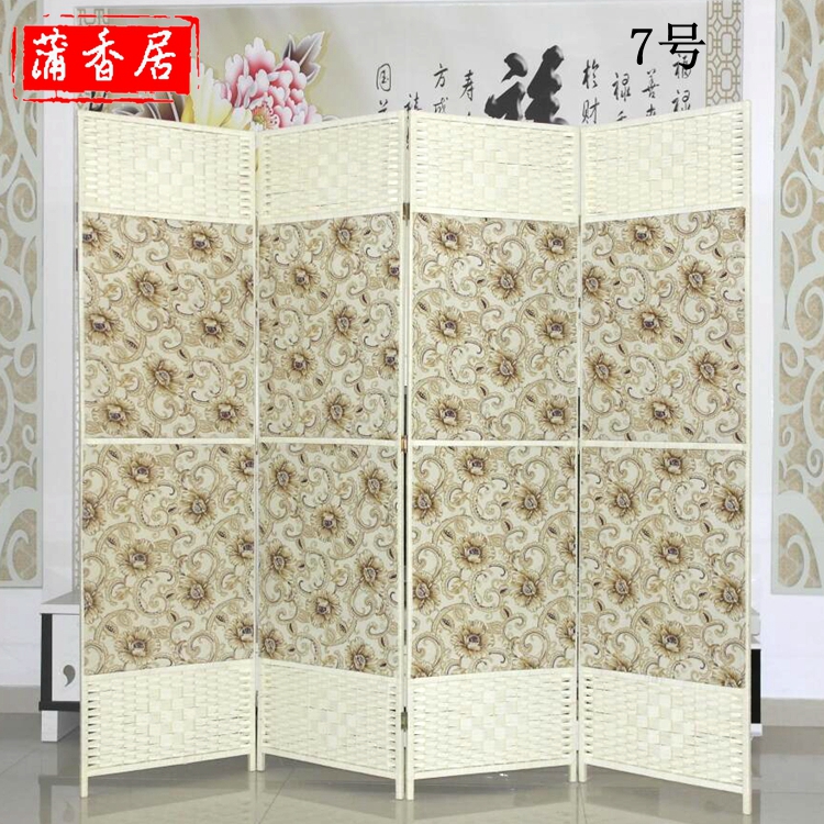 Vườn vải màn gỗ mây gấp màn hình vách ngăn phù hợp phòng thời trang văn phòng màn hình đơn giản kinh tế - Màn hình / Cửa sổ vách ngăn phòng khách bằng gỗ đẹp