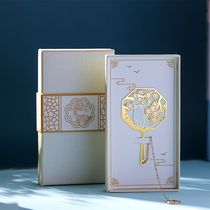 Classical Chinese style metal bookmarks creative hipster cute bookmarks with gift box students birthday literary gifts