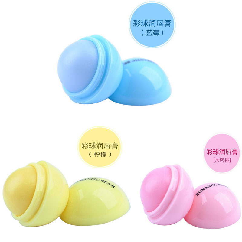 Đặc biệt hàng ngày 3 q hình cầu son môi không màu tự nhiên trái cây giữ ẩm môi giữ ẩm trẻ em người lớn son dưỡng môi son merzy m2