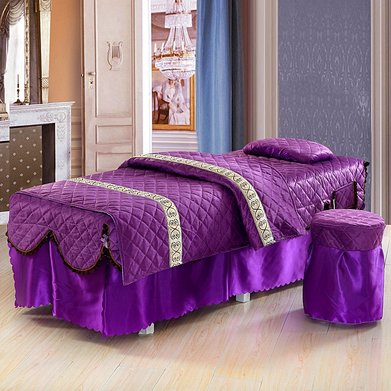 New Beauty Salon Body Massage Bed Cover bốn mảnh Universal Fumulation Beauty Bed Cover Đặc biệt ga trải giường spa đẹp