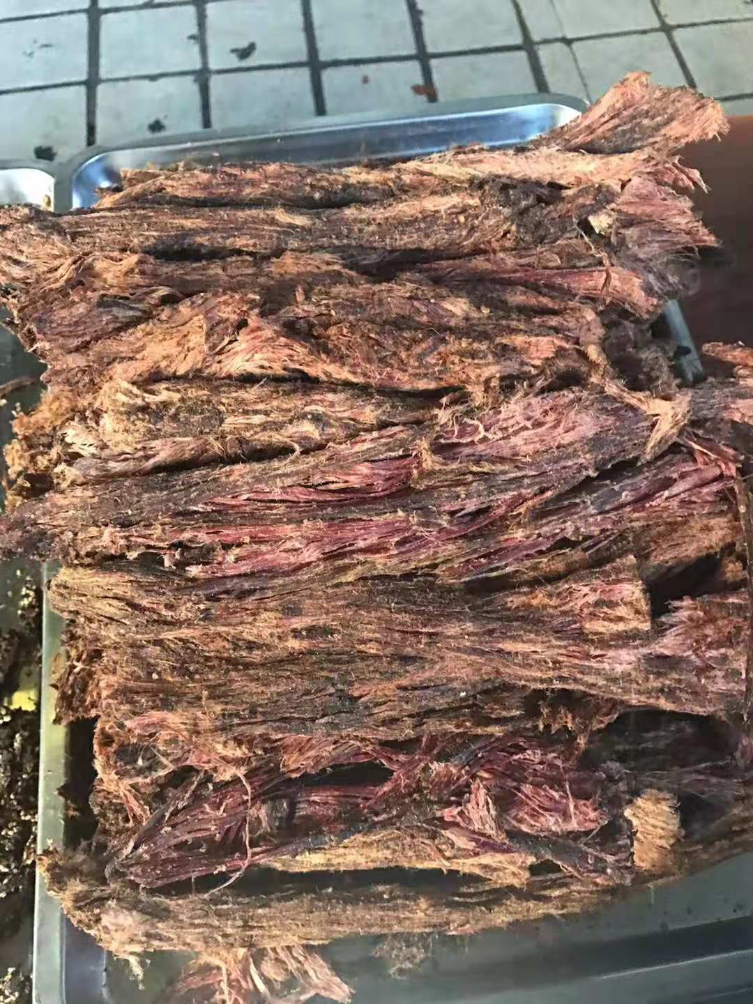 Yunnan Dehong Mangshi Xi Xiaoyu hand-teared dry ba, air-dried beef jerky, black gold, 250g
