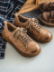 First-layer cowhide casual men's shoes, low-cut new winter big-toe shoes, genuine leather, breathable, soft-soled, retro non-slip leather shoes