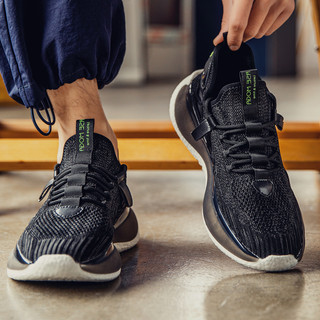 Men's Summer Sneakers with Mesh, Breathable, Casual Running Shoes, Non-Slip, Anti-Odor, Fly-Knit Shoes, New Lightweight Dad Shoes